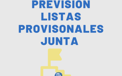 Previsión Listas Provisionales Junta